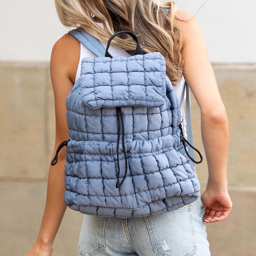 Stevie Quilted Puffer Backpack