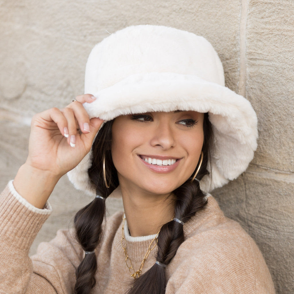 Plush Fur Bucket Hat