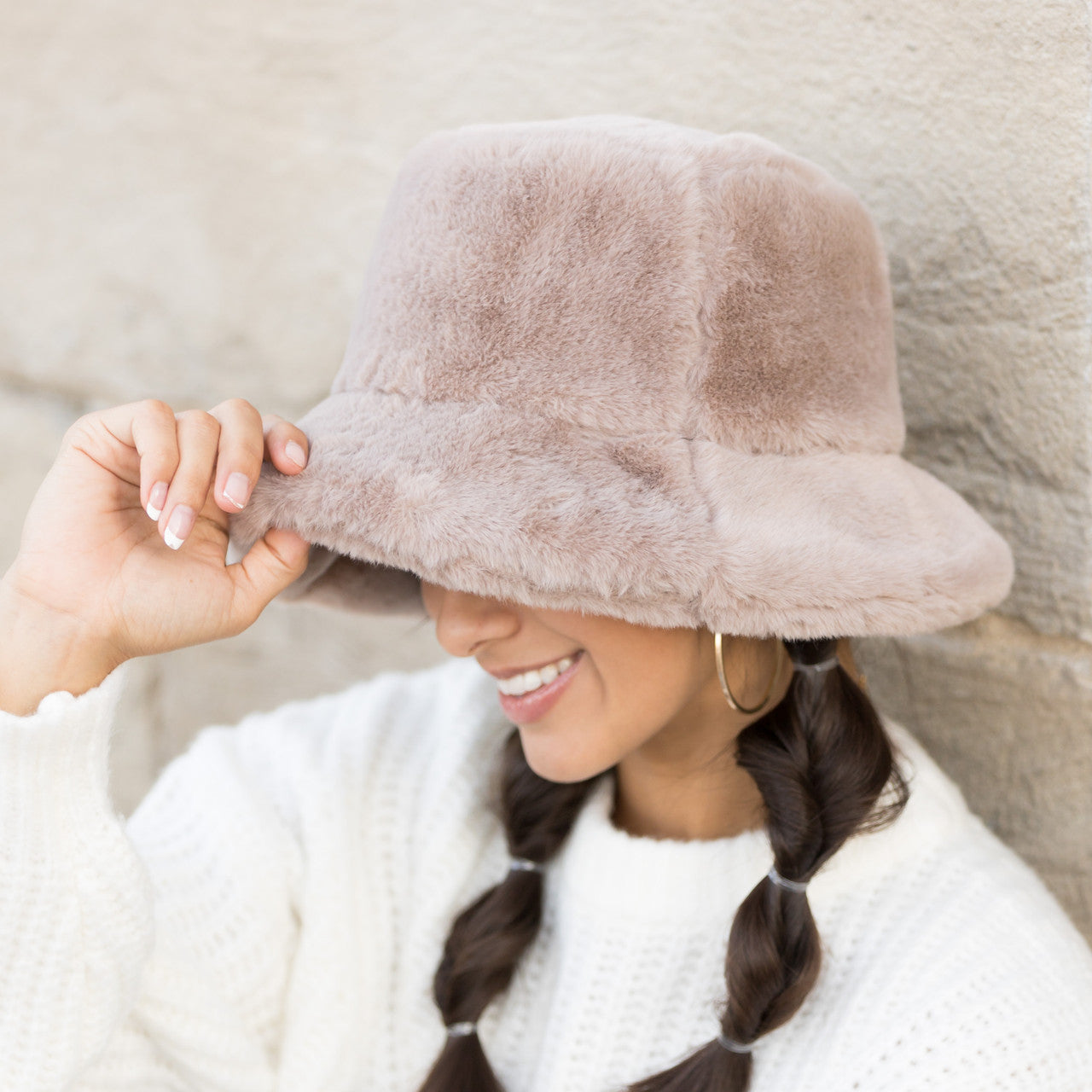 Plush Fur Bucket Hat