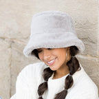 Plush Fur Bucket Hat