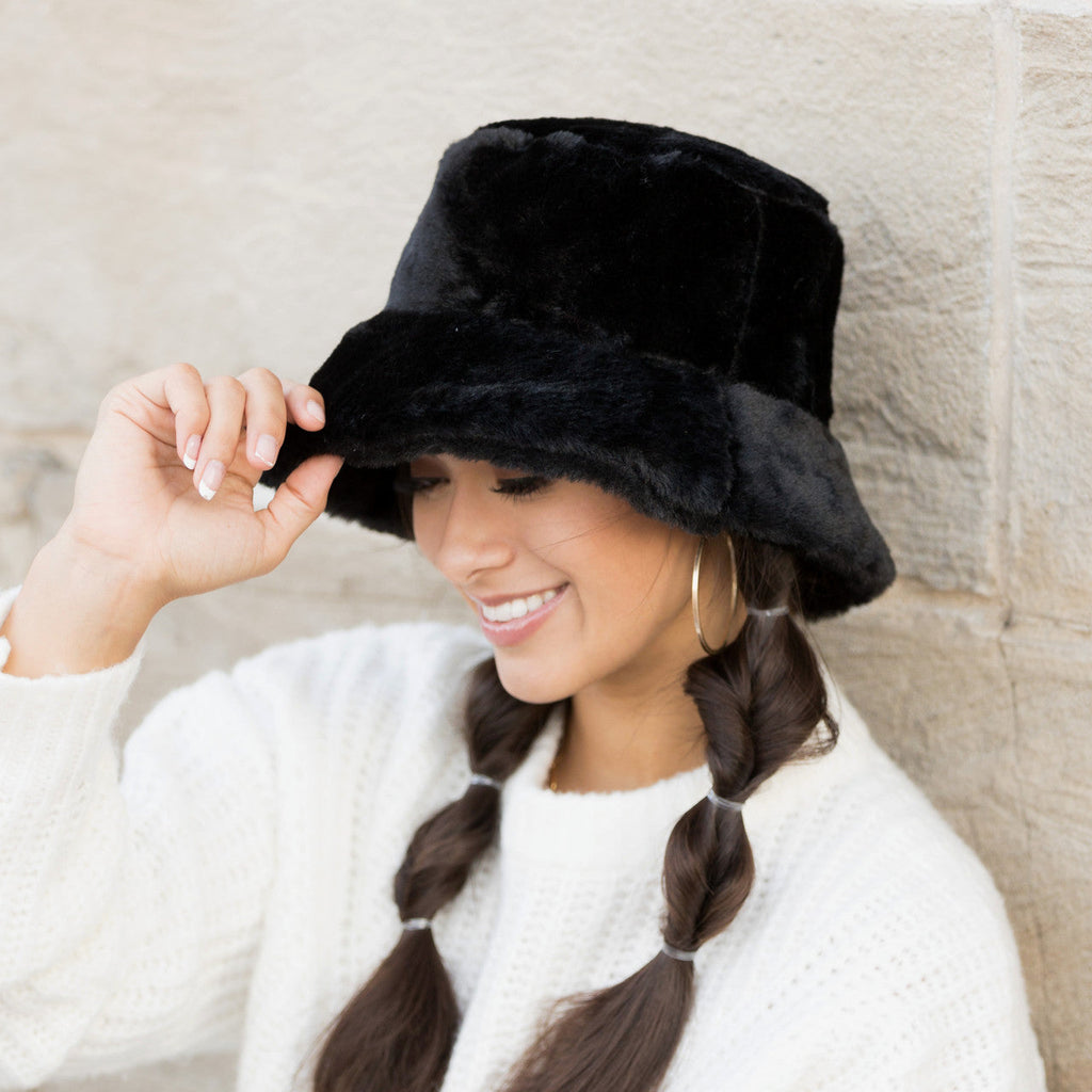 Plush Fur Bucket Hat