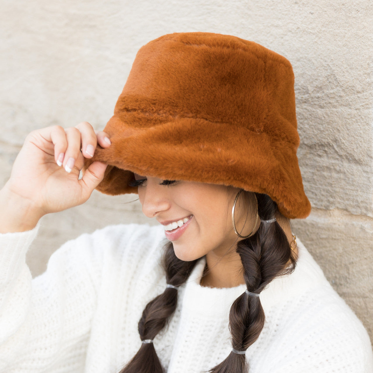 Plush Fur Bucket Hat