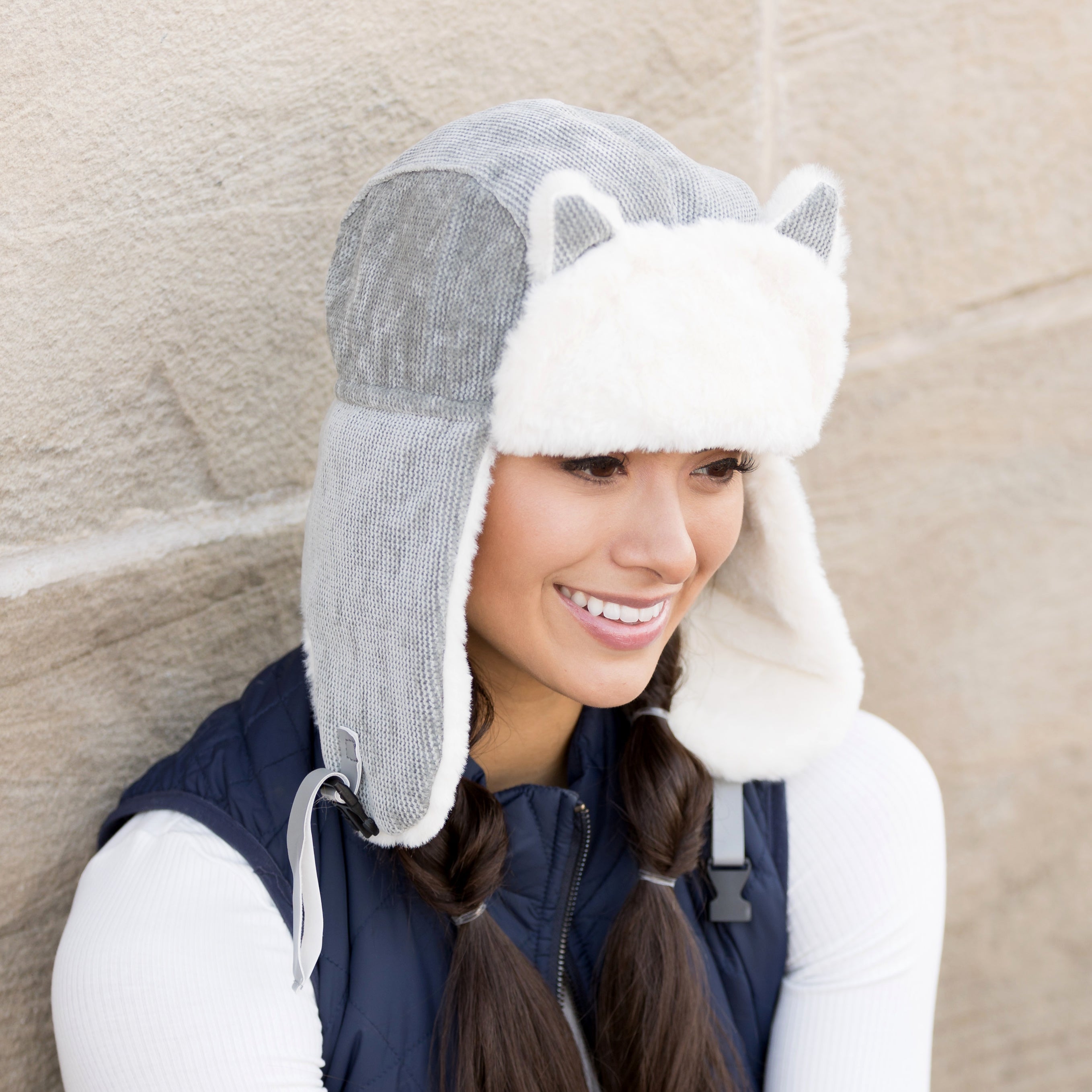 Kitten Ear Trapper Hat