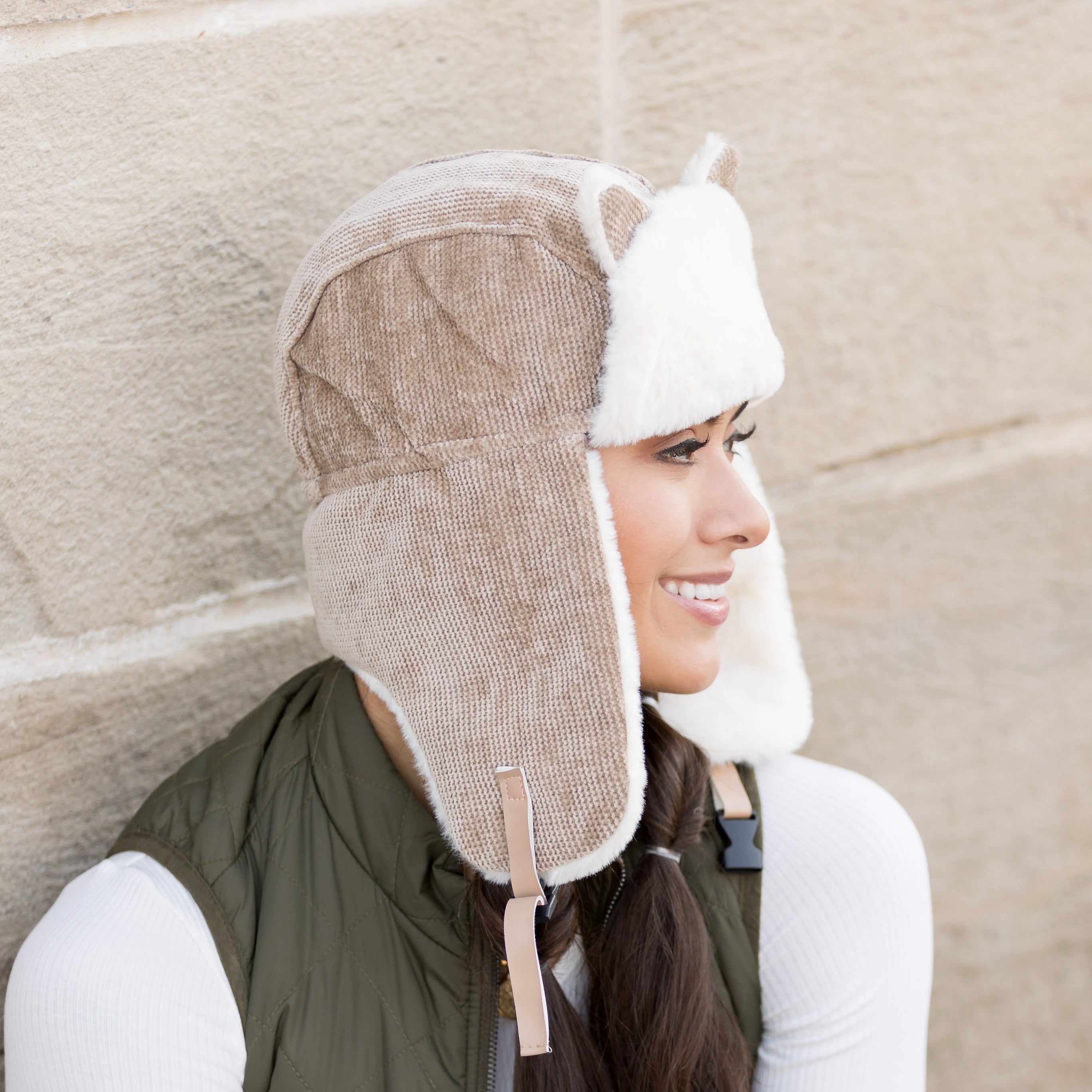 Kitten Ear Trapper Hat