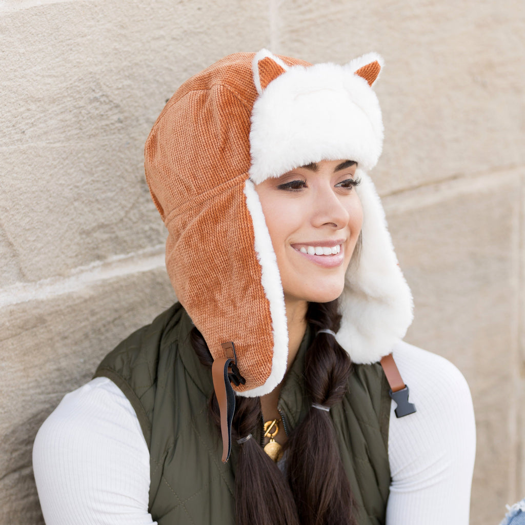 Kitten Ear Trapper Hat