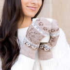 Nordic Snowflake Mittens