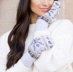 Nordic Snowflake Mittens