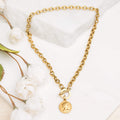 Coin Accent Chain Necklace