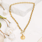 Coin Accent Chain Necklace