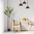 5.9ft Artificial Olive Tree with Lush Olive Branches and Fruits with Black Planter Pot