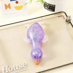 Glitter Duck Sensory Squishy - Stretchy Jelly Fidget Toy