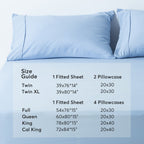 Kasentex Spring All Season Deep Pocket Fitted Sheet Set with Pillowcases, Room Decor, Graduation Gifts