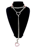 Swivel Clasp Leather Choker Collar