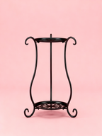 Two-Tier Metal Plant Stand – Double Layer Iron Flower Rack for Indoor & Outdoor Plants