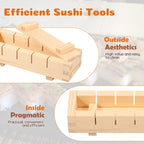 Handcrafted Wooden Sushi Maker Press Mold