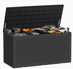 75 Gallon Heavy-Duty Outdoor Deck Box - Waterproof, Lockable