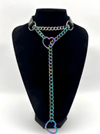 Leather Choker Slip Chain