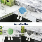 Cute Hanging Sponge Holder with Drainage,3D Printed Kitchen Funny Sponge Stand for Sink