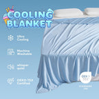 KASENTEX Summer Cooling Blanket, Silky Ultra Soft Breathable Bedding, Hypoallergenic All Season Lightweight Blankets