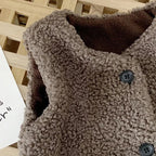 Kids Lamb Wool Winter Waist Coat