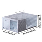 Single Door Reusable Mouse Trap Metal Cage