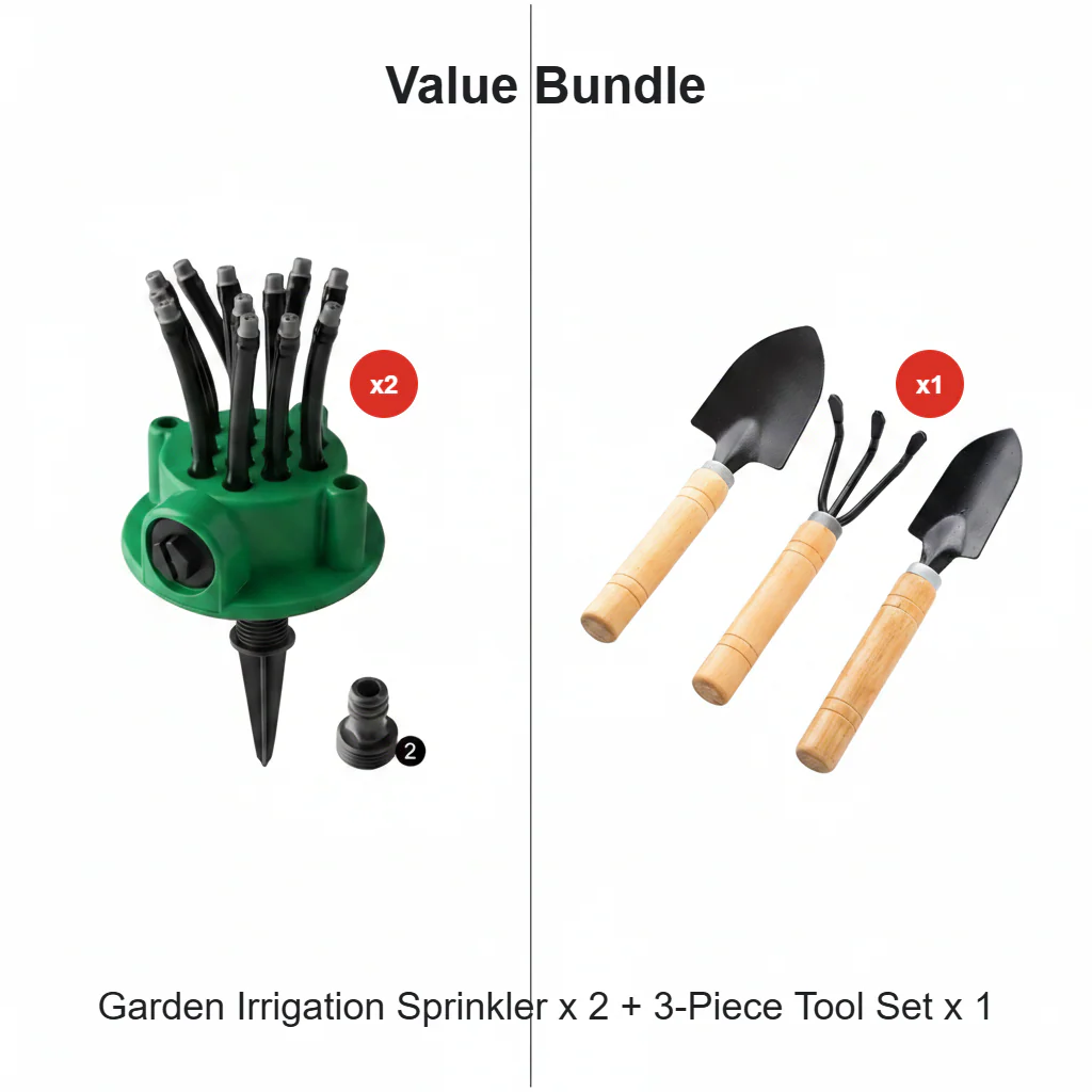 Precision Irrigation Sprinkler – 360° multi‑directional, custom spray patterns. Gentle on delicate plants. Save water, grow better.