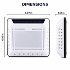 Solar LED Address Sign – Waterproof House Number Plaque, Customizable Numbers & Letters, Auto Dusk-to-Dawn Light, 8.1 x 6.9 Inches