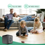 Mini WiFi Security Camera with Night Vision & Loop Recording for Indoor Use