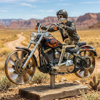 Skull Motorcycle Windmill Decor