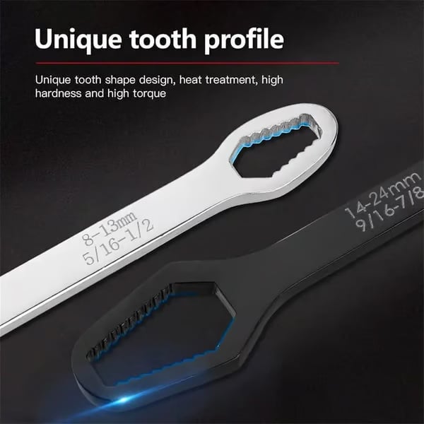 8-24mm Double-Ended Self-Tightening Torx Wrench for Auto Repair