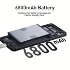 5G Mobile Unlocked Android 13 Smartphone, 4GB+128GB 6.8' Display, 48MP+108MP Camera/Video 6800mAh Battery/Dual SIM