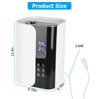 5L Gal Humidifier Top Fill Cool Mist with Essential Oils Diffuser Filter