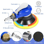 6" Air Random Orbital Sander Pneumatic