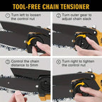 6" Cordless Mini Chainsaw