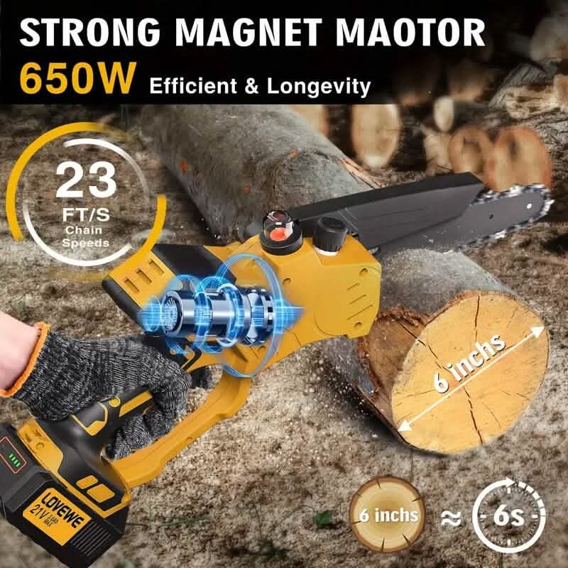6" Cordless Mini Chainsaw