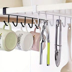 6 Hooks Kitchen Shelf Storage Rack