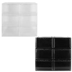 6-Pack: Collapsible Shoe Box Stackable Shoe Storage Bin with Magnetic Door