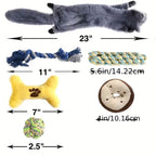 6-Pack: Durable Squeaky Dog Toys
