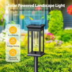 6-Pack: Solar Powered Stake Light IP65 Waterproof Auto On Off