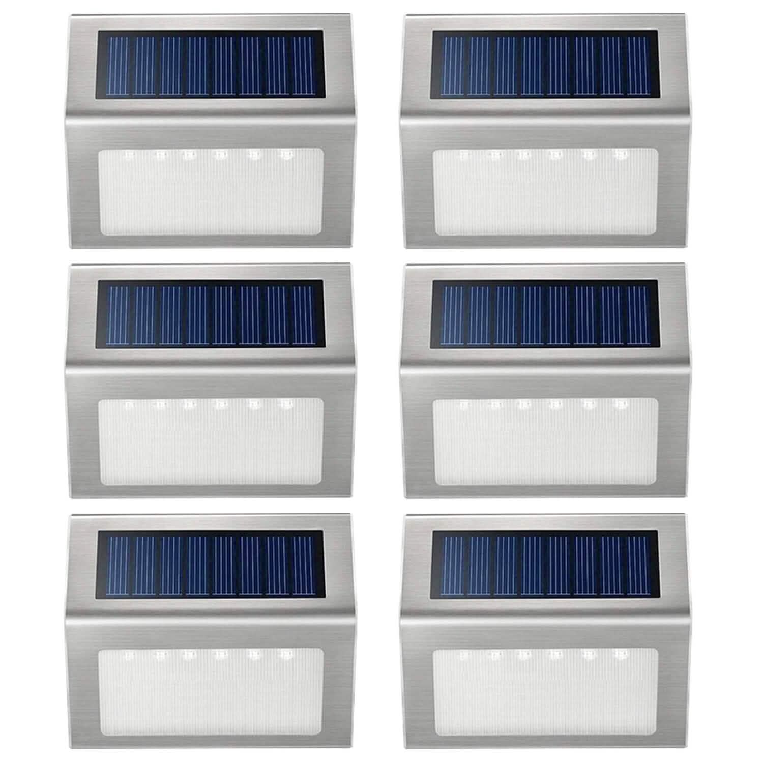 6-Pack: Solar Step Lights