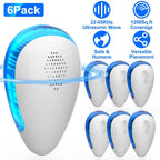 6-Pack: Ultrasonic Pest Repeller Indoor Plug in Bug Repellent