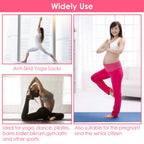6-Pack: Women Yoga Socks with Straps Non-Slip Grips