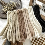 6-Pairs: Autumn and Winter Thick Warm Solid Socks