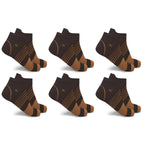 6-Pairs: Ultra V-Striped Ankle Compression Socks