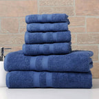 6-Piece Bibb Home Absorbent 100% Egyptian Cotton Towel Set