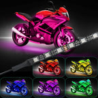 6-Piece: Motorcycle LED Light Strips