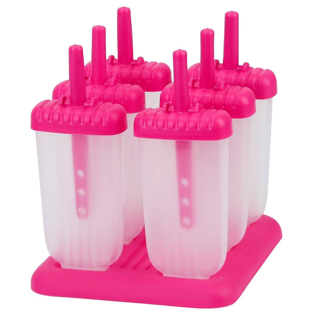 6-Piece: Popsicle Molds Reusable Ice Cream DIY Ice Pop Maker