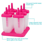 6-Piece: Popsicle Molds Reusable Ice Cream DIY Ice Pop Maker