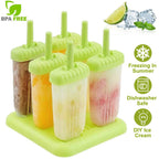 6-Piece: Popsicle Molds Reusable Ice Cream DIY Ice Pop Maker