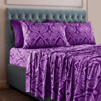 6 Piece Paisley Printed Sheet Set Bed Sheets Deep Pocket Bedding